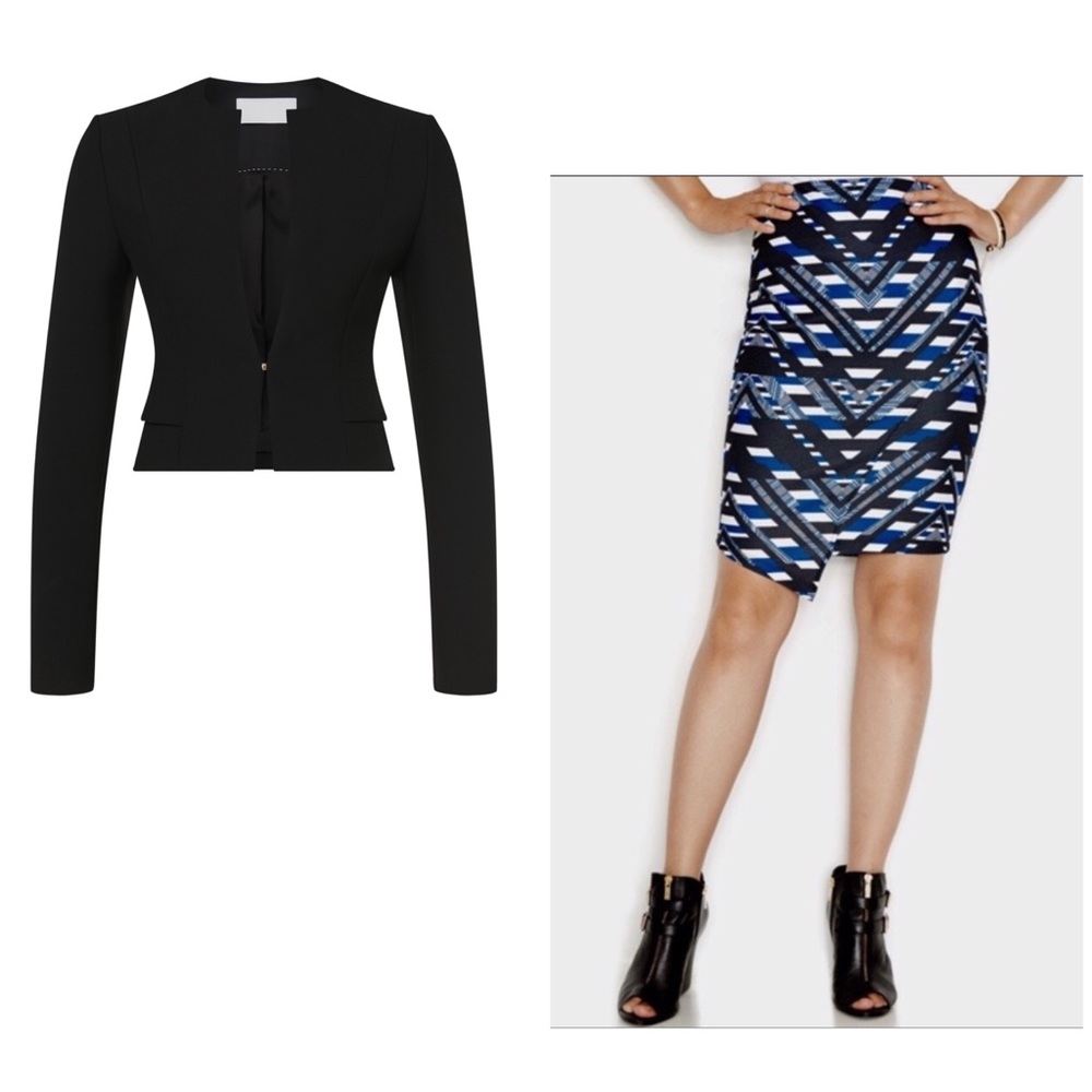 Women Blue Multi Print Skirt